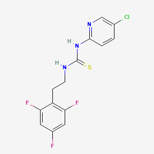 1-(5-Chloropyridin-2-yl)-3-[2-(2,4,6-trifluorophenyl)ethyl]thiourea