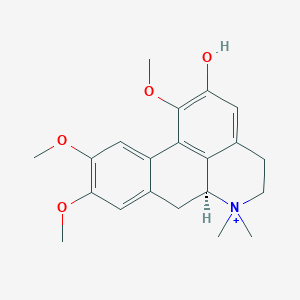 (6aS)-1,9,10-trimethoxy-6,6-dimethyl-5,6,6a,7-tetrahydro-4H-dibenzo[de,g]quinolin-6-ium-2-ol