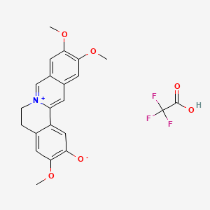 2,2,2-Trifluoroacetic acid;3,10,11-trimethoxy-5,6-dihydroisoquinolino[2,1-b]isoquinolin-7-ium-2-olate