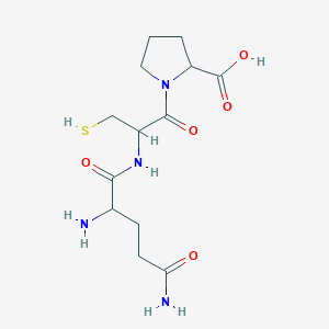 1-[2-[(2,5-Diamino-5-oxopentanoyl)amino]-3-sulfanylpropanoyl]pyrrolidine-2-carboxylic acid