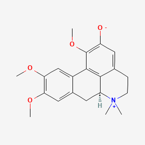 (6aS)-1,9,10-trimethoxy-6,6-dimethyl-5,6,6a,7-tetrahydro-4H-dibenzo[de,g]quinolin-6-ium-2-olate