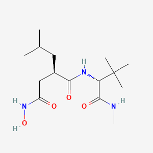 (2R)-N-[(2R)-3,3-dimethyl-1-(methylamino)-1-oxobutan-2-yl]-N'-hydroxy-2-(2-methylpropyl)butanediamide