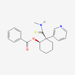 [(1R,2S)-2-(Methylcarbamothioyl)-2-pyridin-3-ylcyclohexyl] benzoate