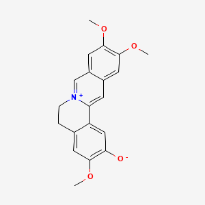 3,10,11-Trimethoxy-5,6-dihydroisoquinolino[2,1-b]isoquinolin-7-ium-2-olate