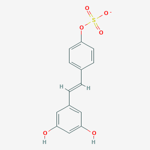 [4-[(E)-2-(3,5-dihydroxyphenyl)ethenyl]phenyl] sulfate