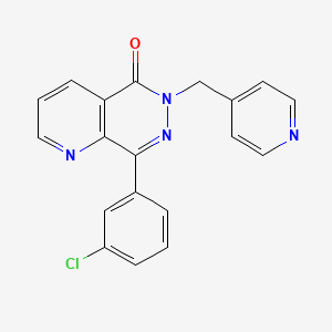 molecular formula C19H13ClN4O B10852964 8-(3-Chlorophenyl)-6-(pyridin-4-ylmethyl)pyrido[2,3-d]pyridazin-5-one 