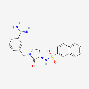 3-[(S)-3-(Naphthalene-2-sulfonylamino)-2-oxo-pyrrolidin-1-ylmethyl]-benzamidine