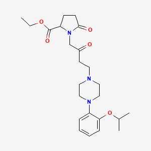 1-{4-[4-(2-Isopropoxy-phenyl)-piperazin-1-yl]-2-oxo-butyl}-5-oxo-pyrrolidine-2-carboxylic acid ethyl ester