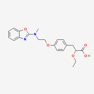 3-[4-[2-[N-(2-Benzoxazolyl)-N-methylamino]ethoxy]phenyl]-2-ethoxypropanoic acid