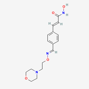 N-hydroxy-3-(4-((2-morpholinoethoxyimino)methyl)phenyl)acrylamide