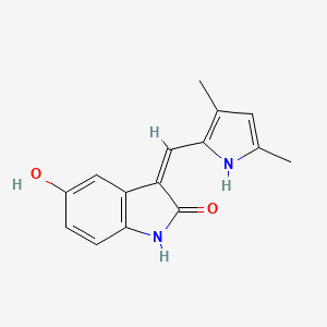 (3Z)-3-[(3,5-dimethyl-1H-pyrrol-2-yl)methylidene]-5-hydroxy-2,3-dihydro-1H-indol-2-one