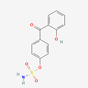 [4-(2-hydroxybenzoyl)phenyl] sulfamate