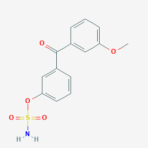 [3-(3-methoxybenzoyl)phenyl] sulfamate