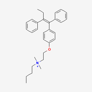 butyl-[2-[4-[(Z)-1,2-diphenylbut-1-enyl]phenoxy]ethyl]-dimethylazanium