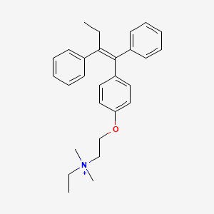 2-[4-[(Z)-1,2-diphenylbut-1-enyl]phenoxy]ethyl-ethyl-dimethylazanium