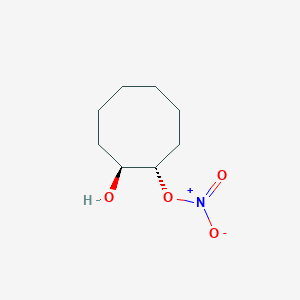 molecular formula C8H15NO4 B10853496 trans-(1S(R),2S(R))-2-Hydroxycyclooctyl nitrate 