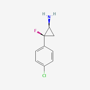 trans-2-(4-Chlorophenyl)-2-fluorocyclopropanamine