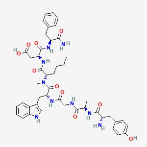 Tyr-D-Ala-Gly-D-Trp-NMeNle-Asp-Phe-NH2