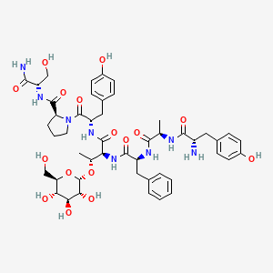 Tyr-D-Ala-Phe-Thr(-D-Glc)-Tyr-Pro-Ser-NH2