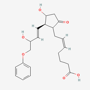 9-Oxo-11a,15R-dihydroxy-16-phenoxy-17,18,19,20-tetranor-prosta-5Z,13E-dien-1-oic acid