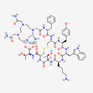 molecular formula C65H91N17O16PbS2 B10854205 Alphamedix 