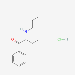 2-(Butylamino)-1-phenylbutan-1-one;hydrochloride