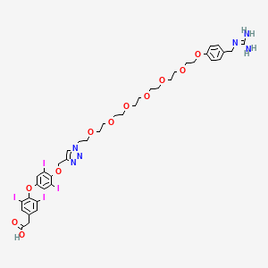 molecular formula C39H48I4N6O11 B10854243 BG-P400-Tat 