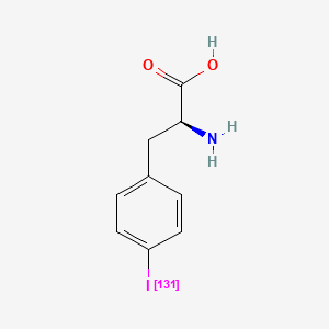 molecular formula C9H10INO2 B10854257 4-(131I)Iodo-L-phenylalanine CAS No. 76641-05-9