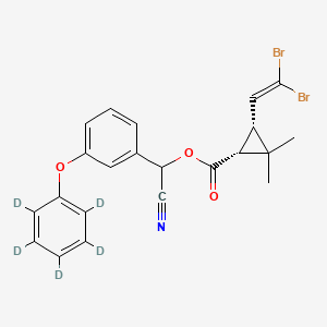 [cyano-[3-(2,3,4,5,6-pentadeuteriophenoxy)phenyl]methyl] (1R,3R)-3-(2,2-dibromoethenyl)-2,2-dimethylcyclopropane-1-carboxylate