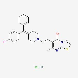 molecular formula C27H27ClFN3OS B10854369 R 59-022 hydrochloride 