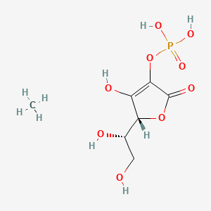 [(2R)-2-[(1S)-1,2-dihydroxyethyl]-3-hydroxy-5-oxo-2H-furan-4-yl] dihydrogen phosphate;methane