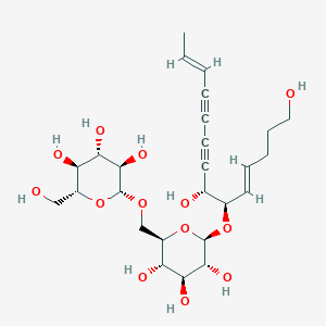 (2R,3R,4S,5S,6R)-2-[[(2R,3S,4S,5R,6R)-6-[(4E,6R,7R,12E)-1,7-dihydroxytetradeca-4,12-dien-8,10-diyn-6-yl]oxy-3,4,5-trihydroxyoxan-2-yl]methoxy]-6-(hydroxymethyl)oxane-3,4,5-triol