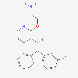 2-[3-[(E)-(2-fluorofluoren-9-ylidene)methyl]pyridin-2-yl]oxyethanamine