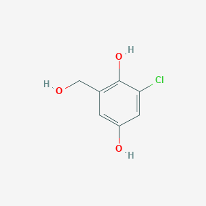 2-Chloro-6-(hydroxymethyl)benzene-1,4-diol