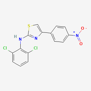 2,6-dichloro-N-[(2Z)-4-(4-nitrophenyl)-1,3-thiazol-2(3H)-ylidene]aniline