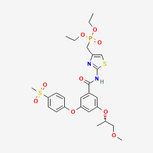 molecular formula C26H33N2O9PS2 B10854722 Glucokinase activator 3 