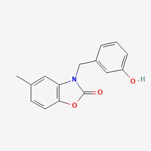 3-(3-hydroxybenzyl)-5-methylbenzo[d]oxazol-2(3H)-one