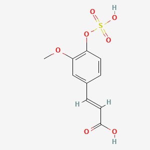 (E)-3-(3-methoxy-4-sulfooxyphenyl)prop-2-enoic acid