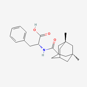 N-[(1r,3R,5S,7R)-3,5-dimethyltricyclo[3.3.1.1~3,7~]decane-1-carbonyl]-D-phenylalanine