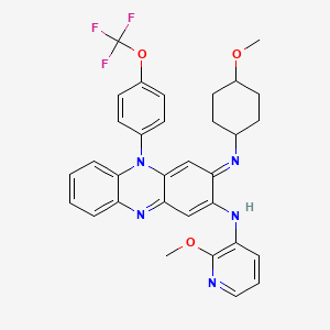 molecular formula C32H30F3N5O3 B10854959 Unii-TY9R7N6MS5 CAS No. 1353734-12-9