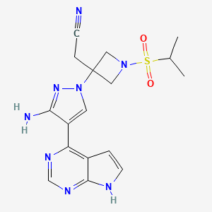 molecular formula C17H20N8O2S B10854979 Pumecitinib CAS No. 2401057-12-1