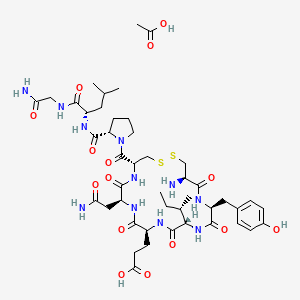 molecular formula C45H69N11O15S2 B10855209 [Glu4]-Oxytocin (acetate) 