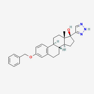 (8R,9S,13S,14S,17S)-13-methyl-3-phenylmethoxy-17-(2H-triazol-4-yl)-7,8,9,11,12,14,15,16-octahydro-6H-cyclopenta[a]phenanthren-17-ol