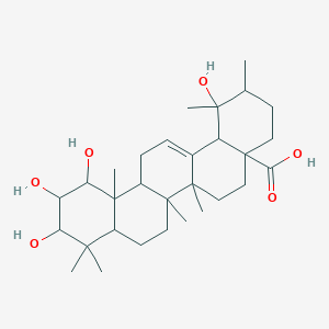 1,10,11,12-Tetrahydroxy-1,2,6a,6b,9,9,12a-heptamethyl-2,3,4,5,6,6a,7,8,8a,10,11,12,13,14b-tetradecahydropicene-4a-carboxylic acid