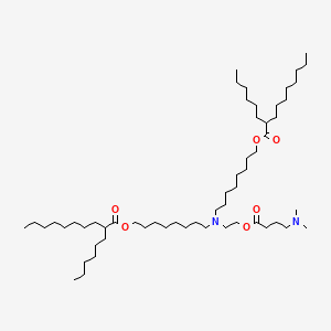 8-[2-[4-(dimethylamino)butanoyloxy]ethyl-[8-(2-hexyldecanoyloxy)octyl]amino]octyl 2-hexyldecanoate