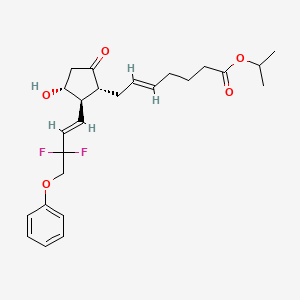 propan-2-yl (E)-7-[(1R,2R,3R)-2-[(E)-3,3-difluoro-4-phenoxybut-1-enyl]-3-hydroxy-5-oxocyclopentyl]hept-5-enoate