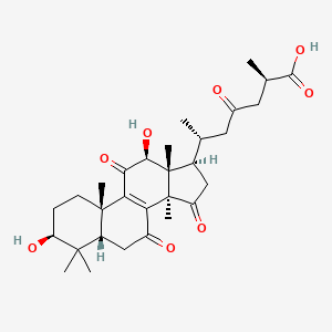 (2R,6R)-6-[(3S,5S,10S,12S,13R,14R,17R)-3,12-dihydroxy-4,4,10,13,14-pentamethyl-7,11,15-trioxo-1,2,3,5,6,12,16,17-octahydrocyclopenta[a]phenanthren-17-yl]-2-methyl-4-oxoheptanoic acid