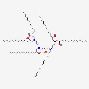 1-[3-[Bis(2-hydroxytetradecyl)amino]propyl-[4-[3-[bis(2-hydroxytetradecyl)amino]propyl-(2-hydroxytetradecyl)amino]butyl]amino]tetradecan-2-ol