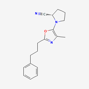 (S)-1-(4-Methyl-2-(3-phenylpropyl)oxazol-5-yl)pyrrolidine-2-carbonitrile