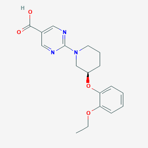 (R)-2-(3-(2-ethoxyphenoxy)piperidin-1-yl)pyrimidine-5-carboxylic acid